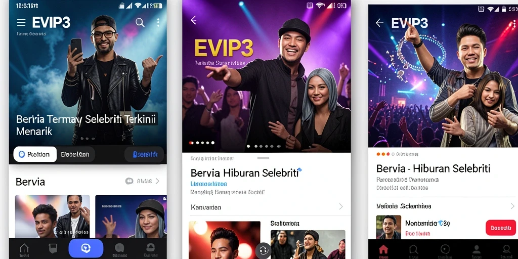 Tampilan antarmuka EVIP3 yang modern dan informatif.