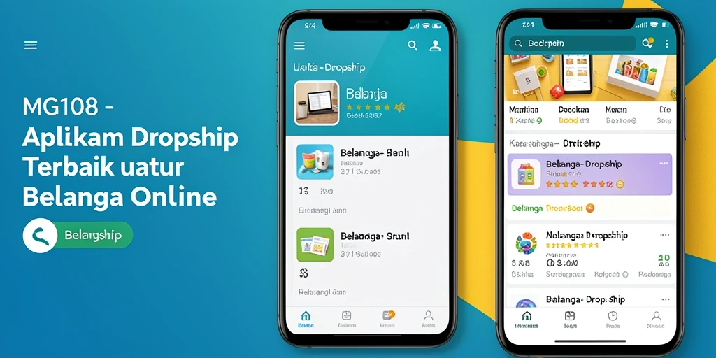 Antarmuka MG108 yang sederhana dan fungsional untuk belanja online.