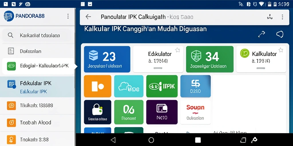 Tampilan antarmuka PANDORA88 yang user-friendly untuk Kalkulator IPK.