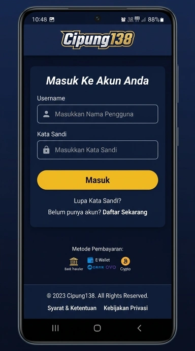 Masuk Akun cipung138 untuk Pengguna Android